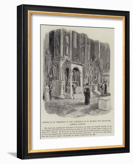 Shrine of St Demetrius in the Cathedral of St Michael the Archangel, Kremlin, Moscow-William 'Crimea' Simpson-Framed Giclee Print