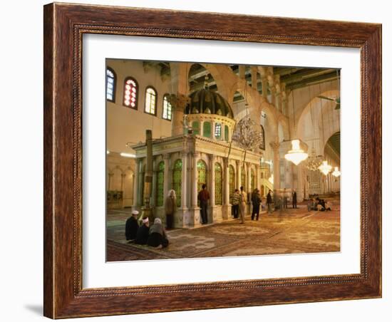 Shrine of the Head of John the Baptist Inside Umayyad Mosque Dating from 705 AD, Damascus, Syria-Ken Gillham-Framed Photographic Print