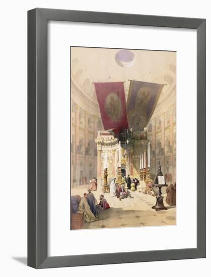 Shrine of the Holy Sepulchre, April 10th 1839, Plate 14 from Volume I of "The Holy Land"-David Roberts-Framed Giclee Print