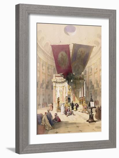 Shrine of the Holy Sepulchre, April 10th 1839, Plate 14 from Volume I of "The Holy Land"-David Roberts-Framed Giclee Print