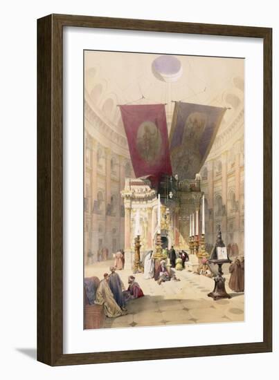 Shrine of the Holy Sepulchre, April 10th 1839, Plate 14 from Volume I of "The Holy Land"-David Roberts-Framed Giclee Print