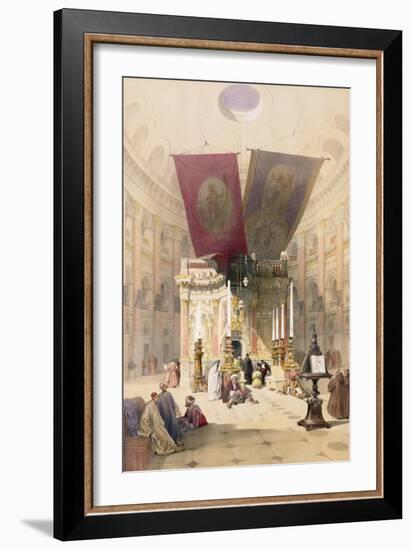 Shrine of the Holy Sepulchre, April 10th 1839, Plate 14 from Volume I of "The Holy Land"-David Roberts-Framed Giclee Print