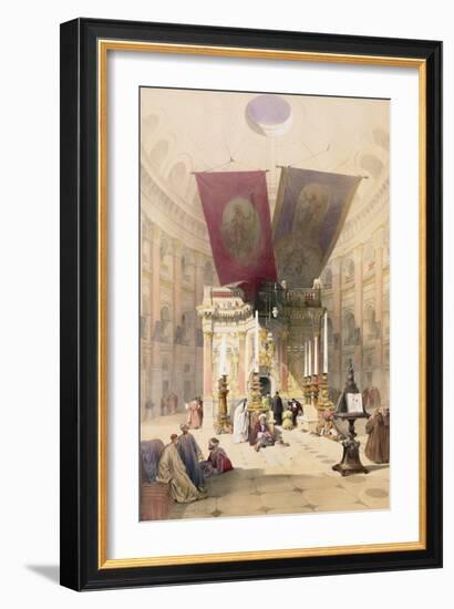 Shrine of the Holy Sepulchre, April 10th 1839, Plate 14 from Volume I of "The Holy Land"-David Roberts-Framed Giclee Print