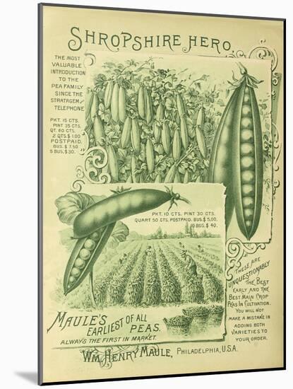 Shropshire Peas-Vintage Apple Collection-Mounted Giclee Print