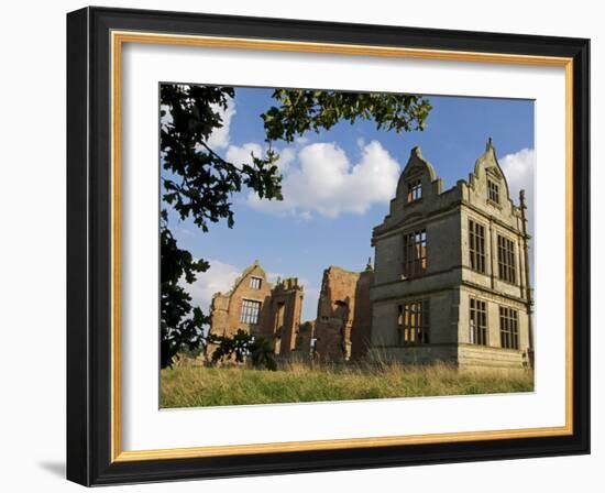 Shropshire, the Ruins of Moreton Corbett Castle, a Medieval Castle, England-John Warburton-lee-Framed Photographic Print