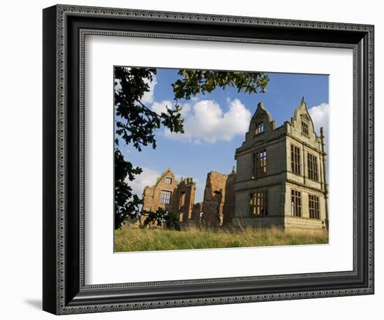 Shropshire, the Ruins of Moreton Corbett Castle, a Medieval Castle, England-John Warburton-lee-Framed Photographic Print