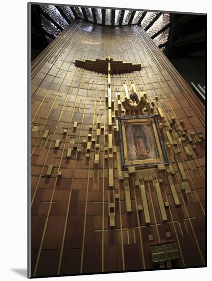 Shroud of Our Lady of Guadalupe, Modern Or New Basilica, Our Lady of Guadalupe, Mexico City, Mexico-Wendy Connett-Mounted Photographic Print