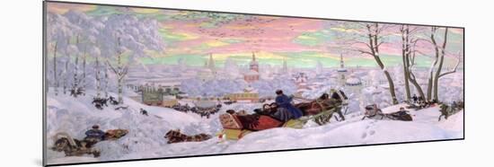 Shrove-Tide, 1916-Boris Kustodiyev-Mounted Giclee Print