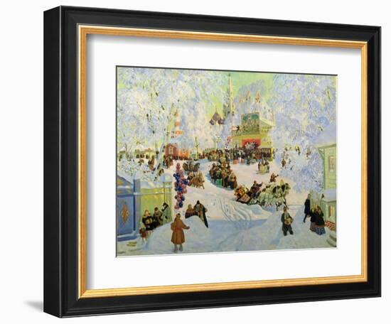 Shrove-Tide, 1919-Boris Kustodiyev-Framed Giclee Print