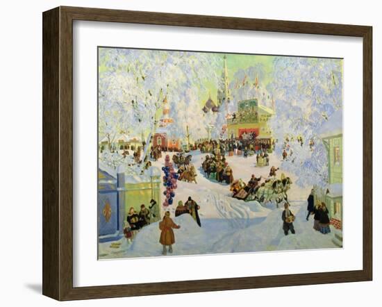 Shrove-Tide, 1919-Boris Kustodiyev-Framed Giclee Print