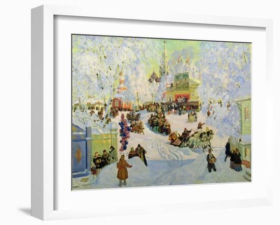 Shrove-Tide, 1919-Boris Kustodiyev-Framed Giclee Print