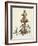 Shrunken Alice and the Puppy by a Giant Thistle.-Gwynedd Hudson-Framed Giclee Print