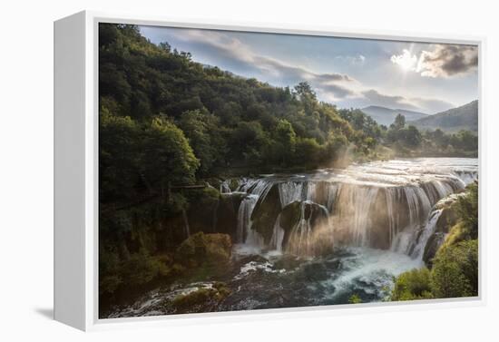 Štrba?ki Buk, Una NP. Štrba?ki Buk Waterfalls Una River, Borders Bosnia, Herzegovina & Croatia-Karine Aigner-Framed Premier Image Canvas