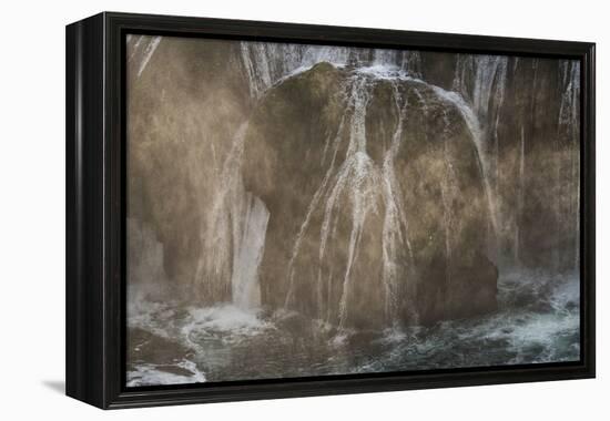 Štrba?ki Buk, Una NP. Štrba?ki Buk Waterfalls Una River, Borders Bosnia, Herzegovina & Croatia-Karine Aigner-Framed Premier Image Canvas