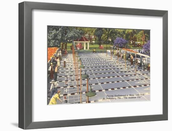 Shufffleboard, St. Petersburg, Florida-null-Framed Art Print