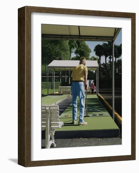 Shuffle Board, 2012-Max Ferguson-Framed Giclee Print