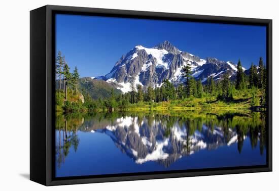 Shuksan Reflections I-Douglas Taylor-Framed Premier Image Canvas