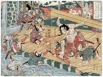 Battle of Kurikara, 1183-Shuntei Katsukawa-Framed Giclee Print