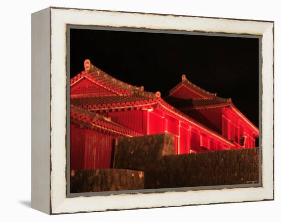 Shuri Castle by Night-null-Framed Premier Image Canvas