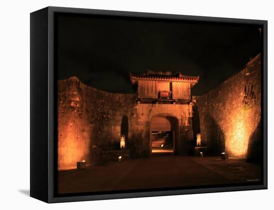 Shuri Castle by Night-null-Framed Premier Image Canvas