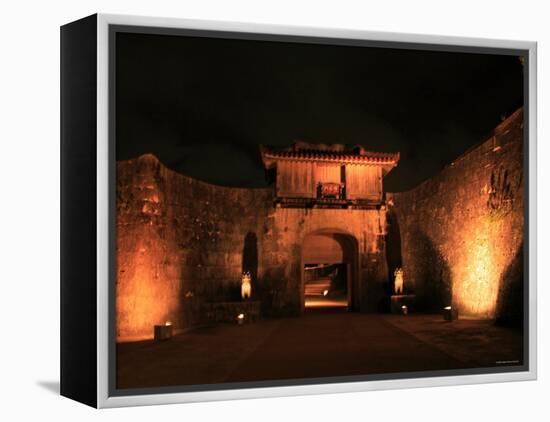 Shuri Castle by Night-null-Framed Premier Image Canvas