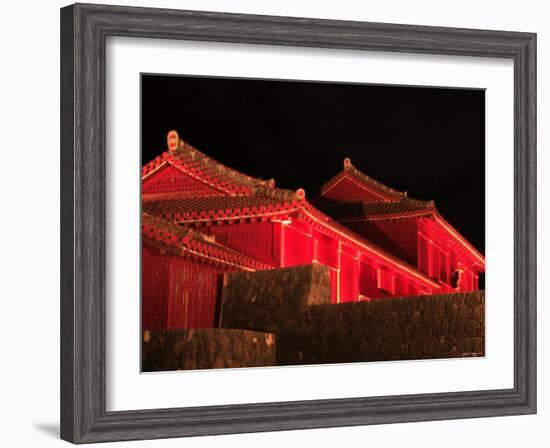 Shuri Castle by Night-null-Framed Photographic Print