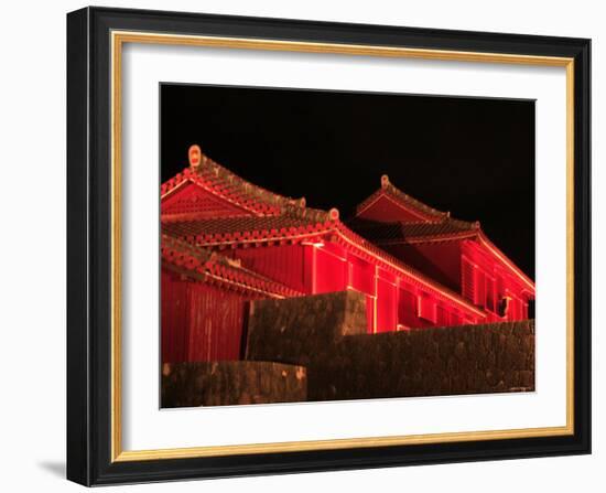 Shuri Castle by Night-null-Framed Photographic Print