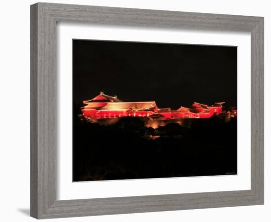 Shuri Castle by Night-null-Framed Photographic Print