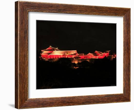 Shuri Castle by Night-null-Framed Photographic Print