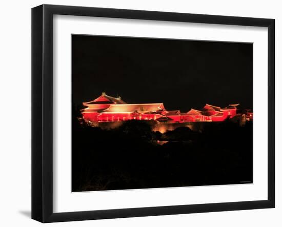 Shuri Castle by Night-null-Framed Photographic Print
