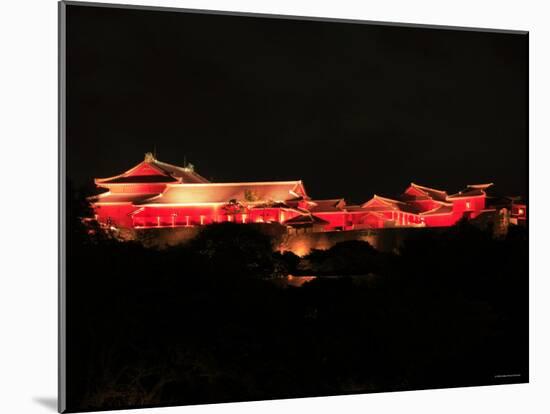 Shuri Castle by Night-null-Mounted Photographic Print