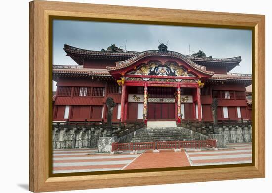 Shuri Castle, UNESCO World Heritage Site, Naha, Okinawa, Japan, Asia-Michael Runkel-Framed Premier Image Canvas