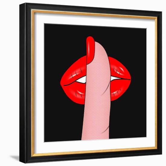 Shush-Mark Ashkenazi-Framed Giclee Print