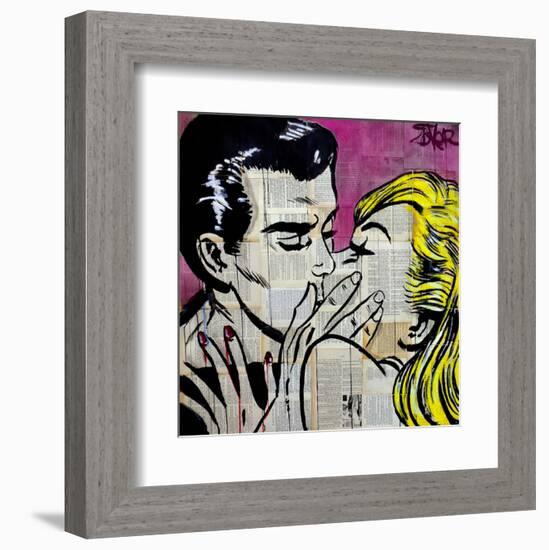 Shut Up and Kiss Me-Loui Jover-Framed Art Print