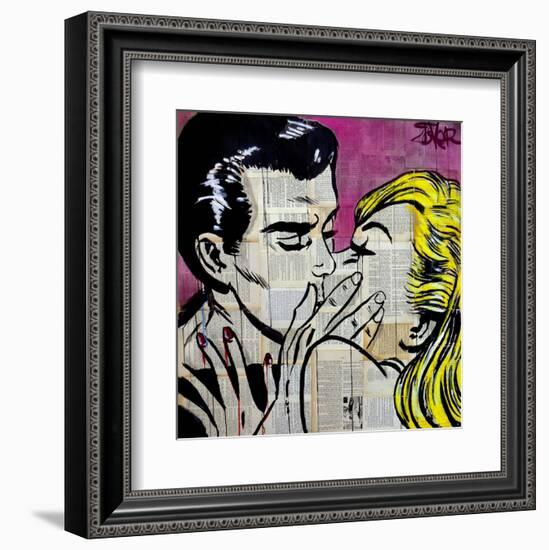 Shut Up and Kiss Me-Loui Jover-Framed Art Print