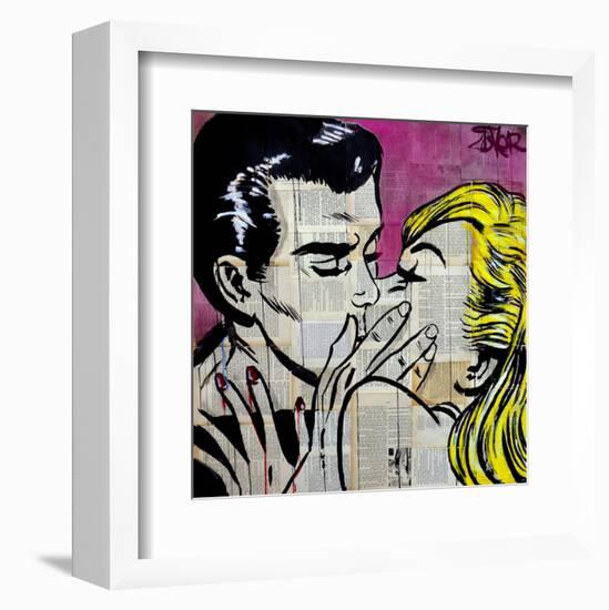 Shut Up and Kiss Me-Loui Jover-Framed Art Print