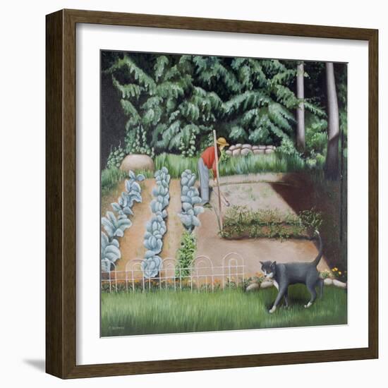 Shutesbury Garden, 1993-Caroline Jennings-Framed Giclee Print