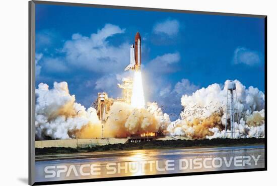 Shuttle Discovery Launch-null-Mounted Art Print