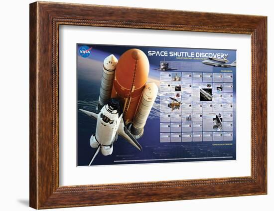 Shuttle Discovery Missions-null-Framed Art Print