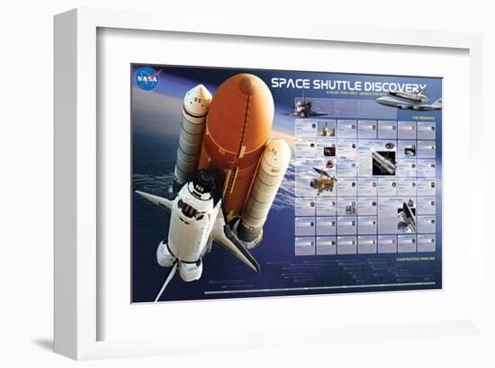 Shuttle Discovery Missions-null-Framed Art Print