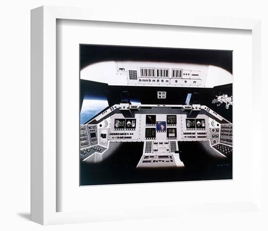 Shuttle Electronic Flight Deck-null-Framed Art Print