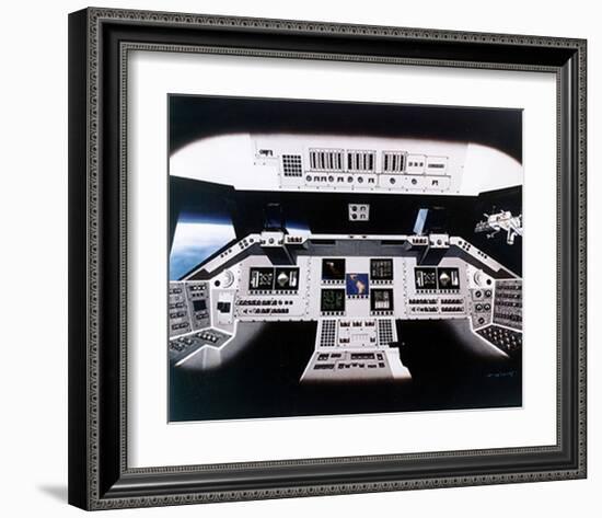 Shuttle Electronic Flight Deck-null-Framed Art Print