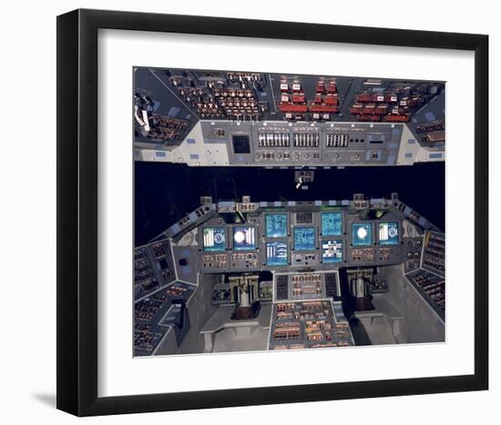 Shuttle Flight Deck-null-Framed Art Print