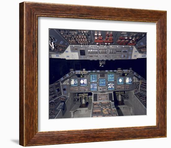 Shuttle Flight Deck-null-Framed Art Print