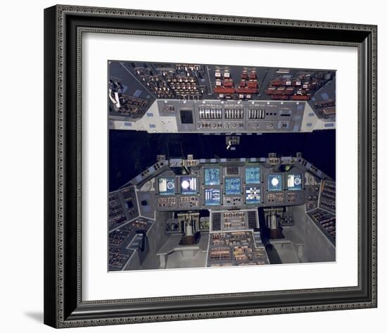 Shuttle Flight Deck-null-Framed Art Print