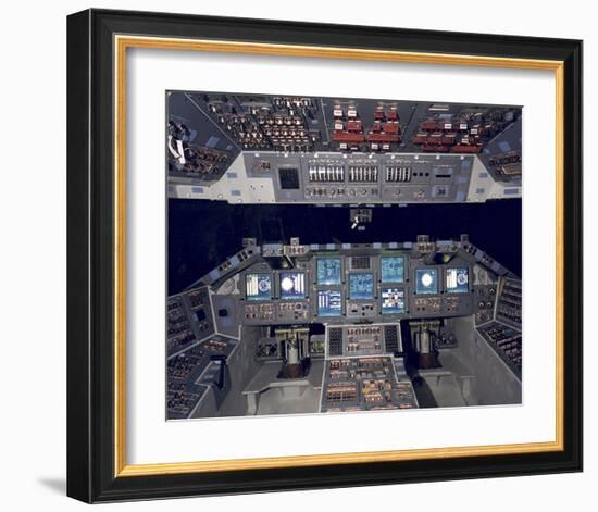 Shuttle Flight Deck-null-Framed Art Print