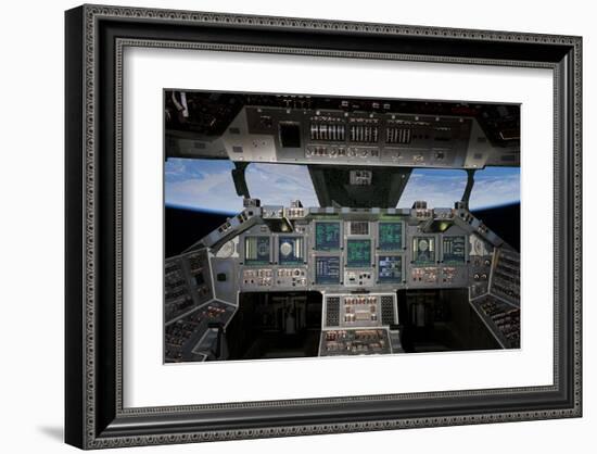 Shuttle Flight Deck-null-Framed Art Print