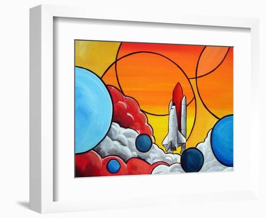 Shuttle Liftoff-Cindy Thornton-Framed Premium Giclee Print