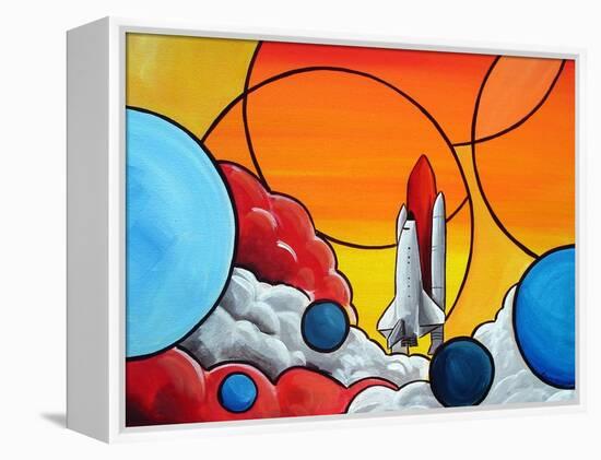 Shuttle Liftoff-Cindy Thornton-Framed Stretched Canvas