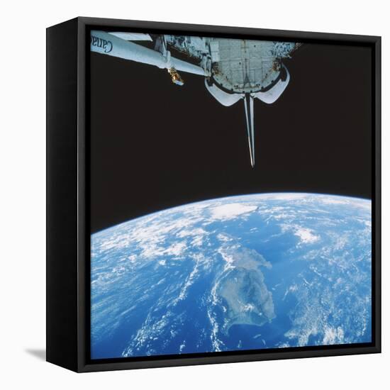 Shuttle Photo of Luzon, Philippines-null-Framed Premier Image Canvas